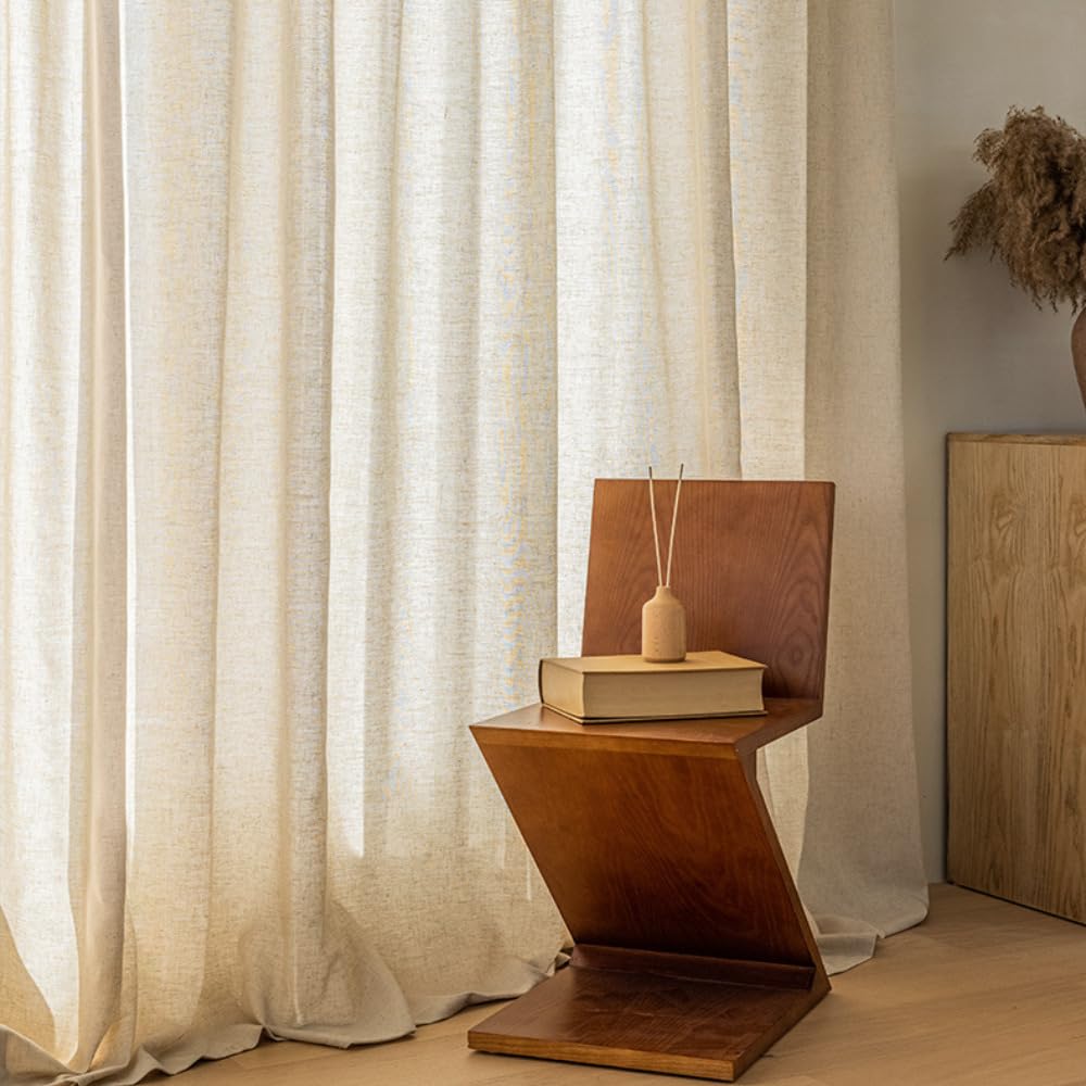 ANTRY＊リネン ツートンリボンカーテン 140×230cm 値下げ中！】ANTRY